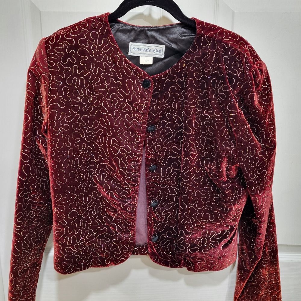 Velvet Jacket - Size 8